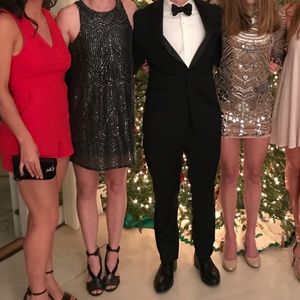 Sequin Sparkle Black Elegant Dress